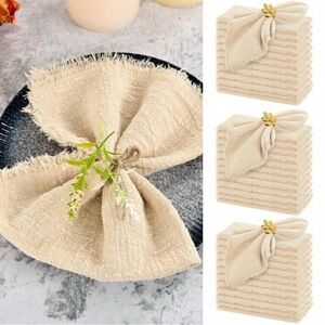 Beige Cotton Linen Napkin (30)